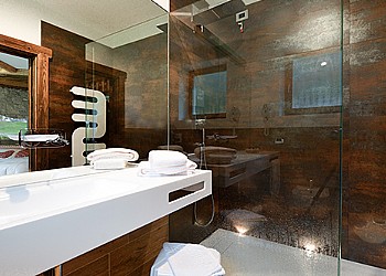 3 stars Hotels in Canazei (***) in Canazei. biosuite bathroom